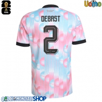 Maglie da calcio Belgio Zeno Debast #2 Seconda Maglia Mondiali 2026  Manica Corta